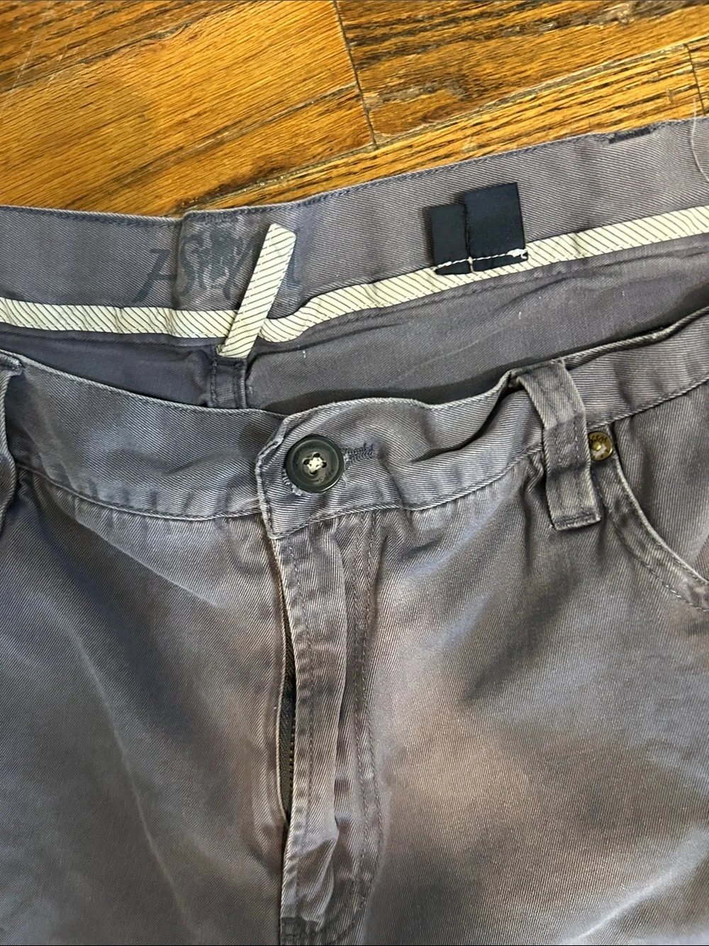 Hart Schaffner Marx Men's Straight Jeans in Dusty Blue-Gray